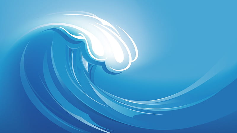 Sea Wave Vector, water, graphics, illustration, sea, blue, wave, vector ...