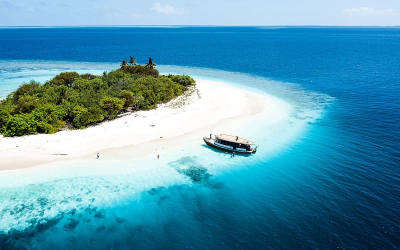 Maldives Island Tourism Yacht Tropical Summer, HD wallpaper