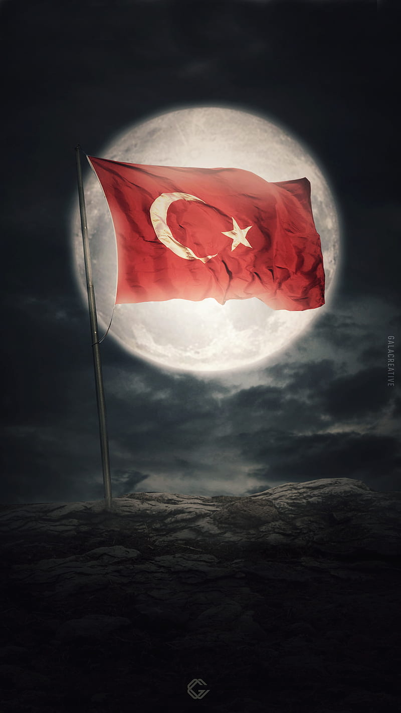 Turk stayle, flag, HD phone wallpaper