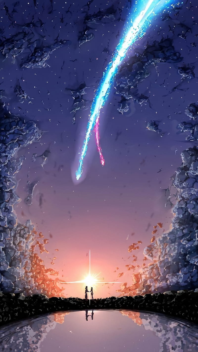 Your name, anime, light, lights, nebulae, night, sad, space, HD phone  wallpaper | Peakpx