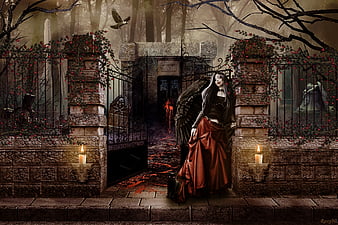 Gothic vampire wallpaper by matthewbailey0u812 - Download on ZEDGE™