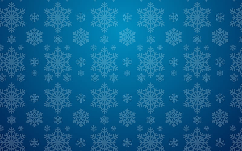 blue texture with snowflakes, blue winter background winter texture, retro snowflakes texture, blue winter texture, Christmas texture, Christmas blue background, HD wallpaper