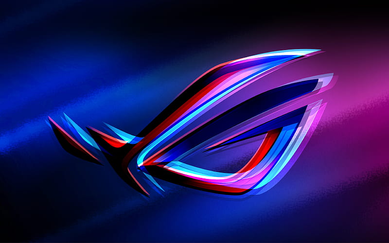 RoG, astract style Republic of Gamers, abstract logo, RoG logo, ASUS, creative, HD wallpaper
