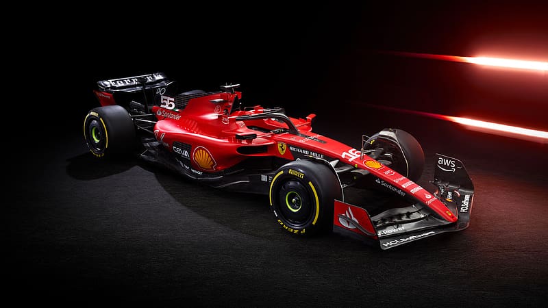 HD   2023 Ferrari Sf 23 Formula 1 Open Top Race Car Turbo V6 