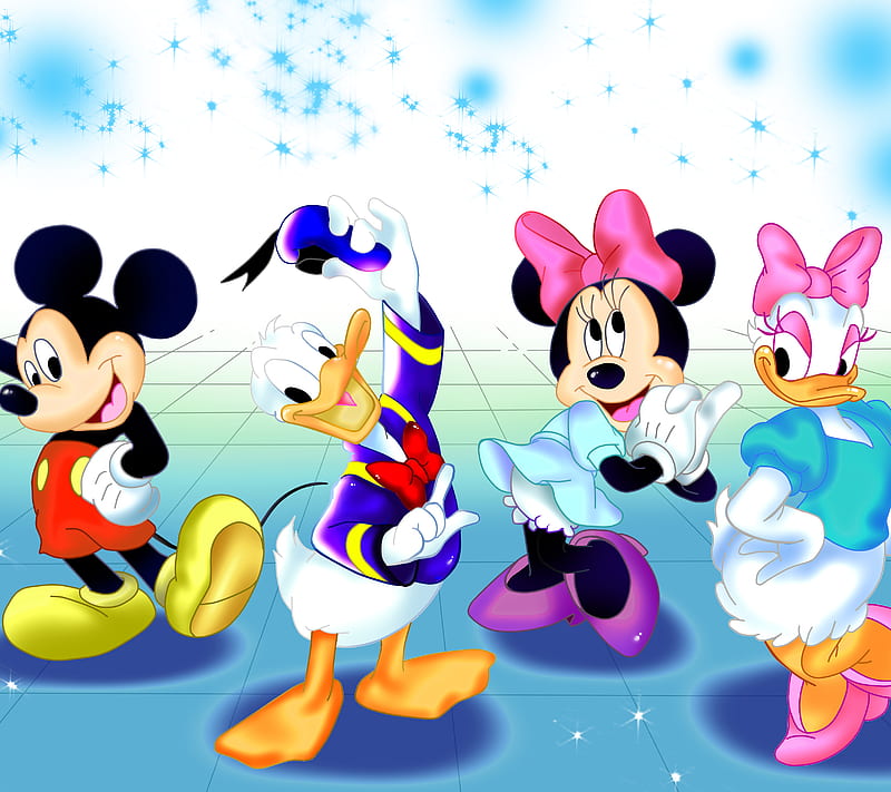 Cartoon Characters, cartoons, daisy, donald mickey, minnie, HD wallpaper |  Peakpx