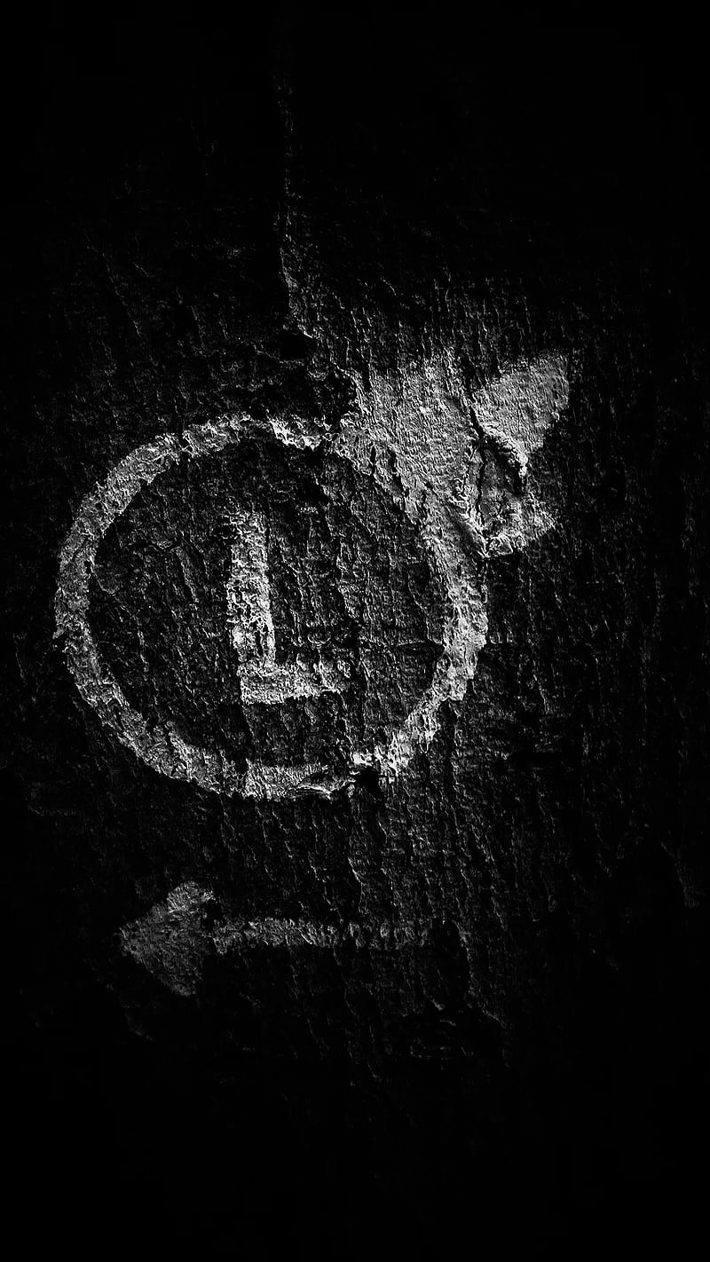 left, sign, flash, texture, black and white, letter l, HD phone wallpaper