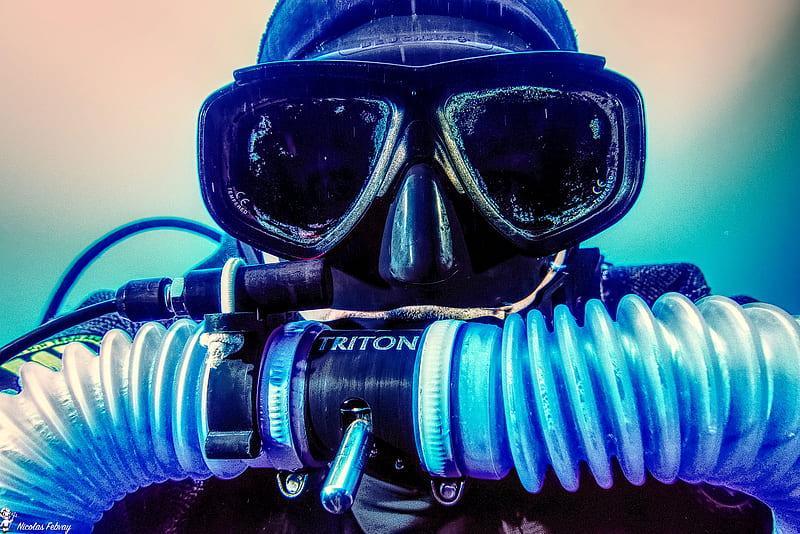 Triton Diver, ccr, diving, ocean, rebreather, scuba, sea, speedo, tdisdi, water, HD wallpaper