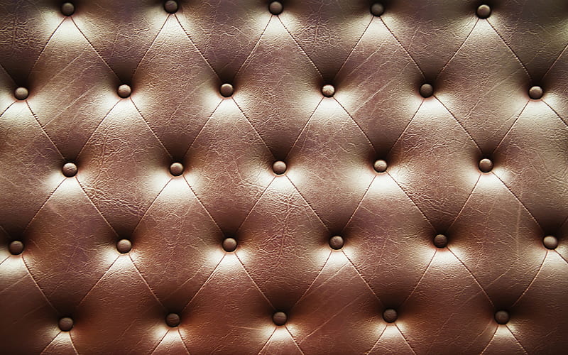 brown leather textures leather with stitching, brown leather background, brown leather upholstery, leather backgrounds, leather textures, macro, upholstery textures, HD wallpaper