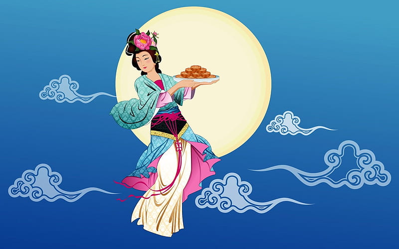 Chang-e flies to the moon- Mid-Autumn Festival special edition 11, HD wallpaper