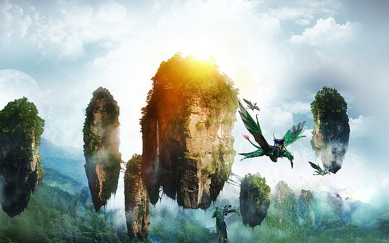 Avatar mountains, 2009, Mountains, Avatar, James Cameron, HD wallpaper