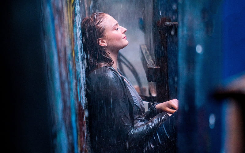 Dark Phoenix, rain, X-Men Dark Phoenix, 2018 movie, Jean Grey, Sophie Turner, HD wallpaper