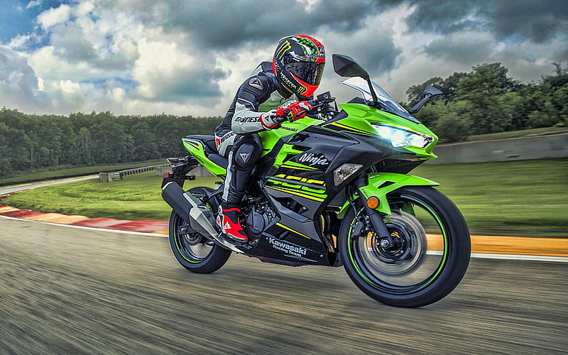 Kawasaki ninja 400, pista de carreras, motos 2020, superbikes, motocicletas  japonesas, Fondo de pantalla HD | Peakpx