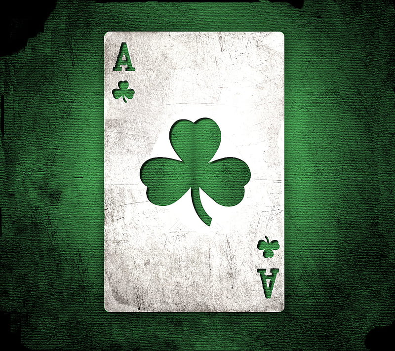 Shamrock Card Ace, ace, ireland, irish, poker card, shamrock, HD wallpaper