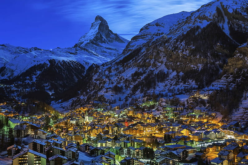 Zermatt - Switzerland, Zermatt, Alps, Europe, Switzerland, HD wallpaper