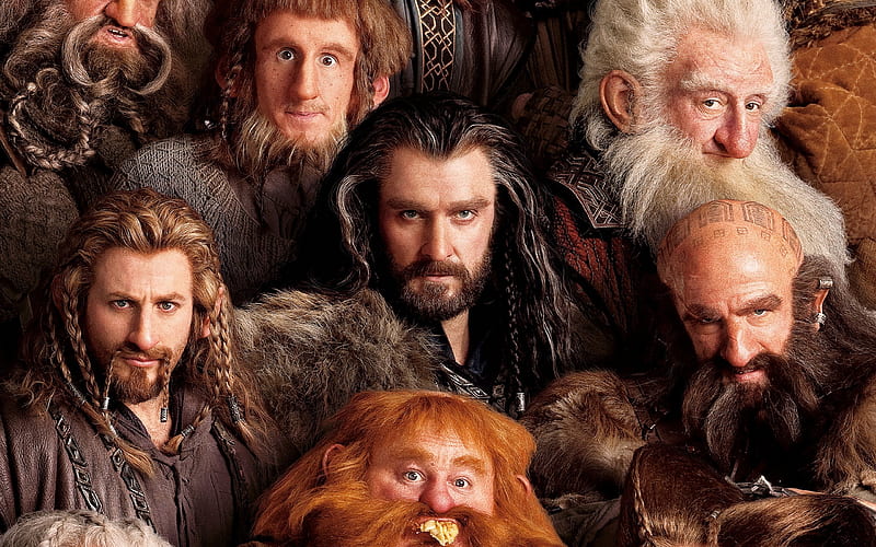 The Hobbit: An Unexpected Journey 2012, man, dwarf, actor, Richard Armitage, the hobbit, thorin, king, poster, movie, gnome, fantasy, HD wallpaper