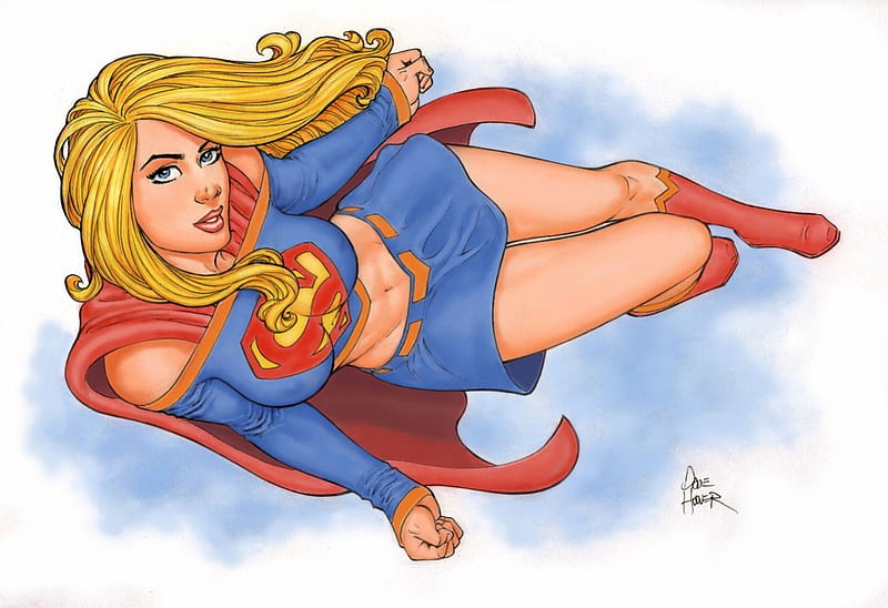 Supergirl (Kara Zor-El), Supergirl, Blond, Red Cape, Red Boots, HD wallpaper