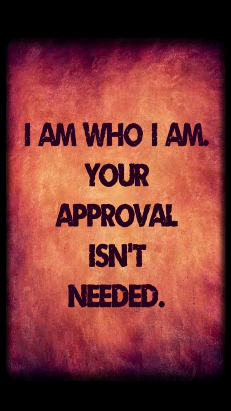 I Am Who I Am, affirmation, approval, art, desenho, positive, positive affirmations, quote, quotes, red, sayings, HD phone wallpaper