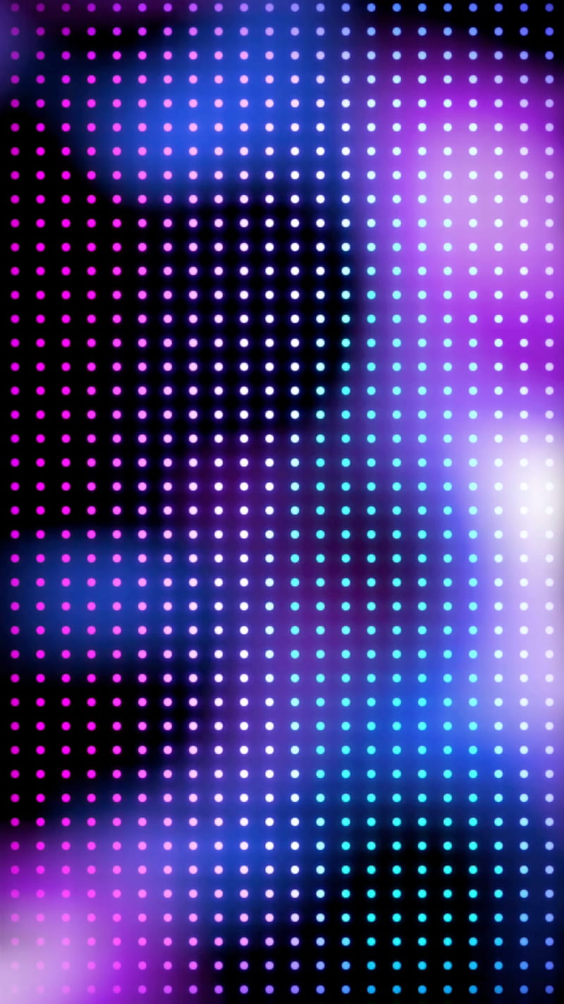 LED Art II, Electric, abstract, amoled, colors, cool, dots, grid, lights, matrix, minimal, neon, oled, pattern, HD phone wallpaper