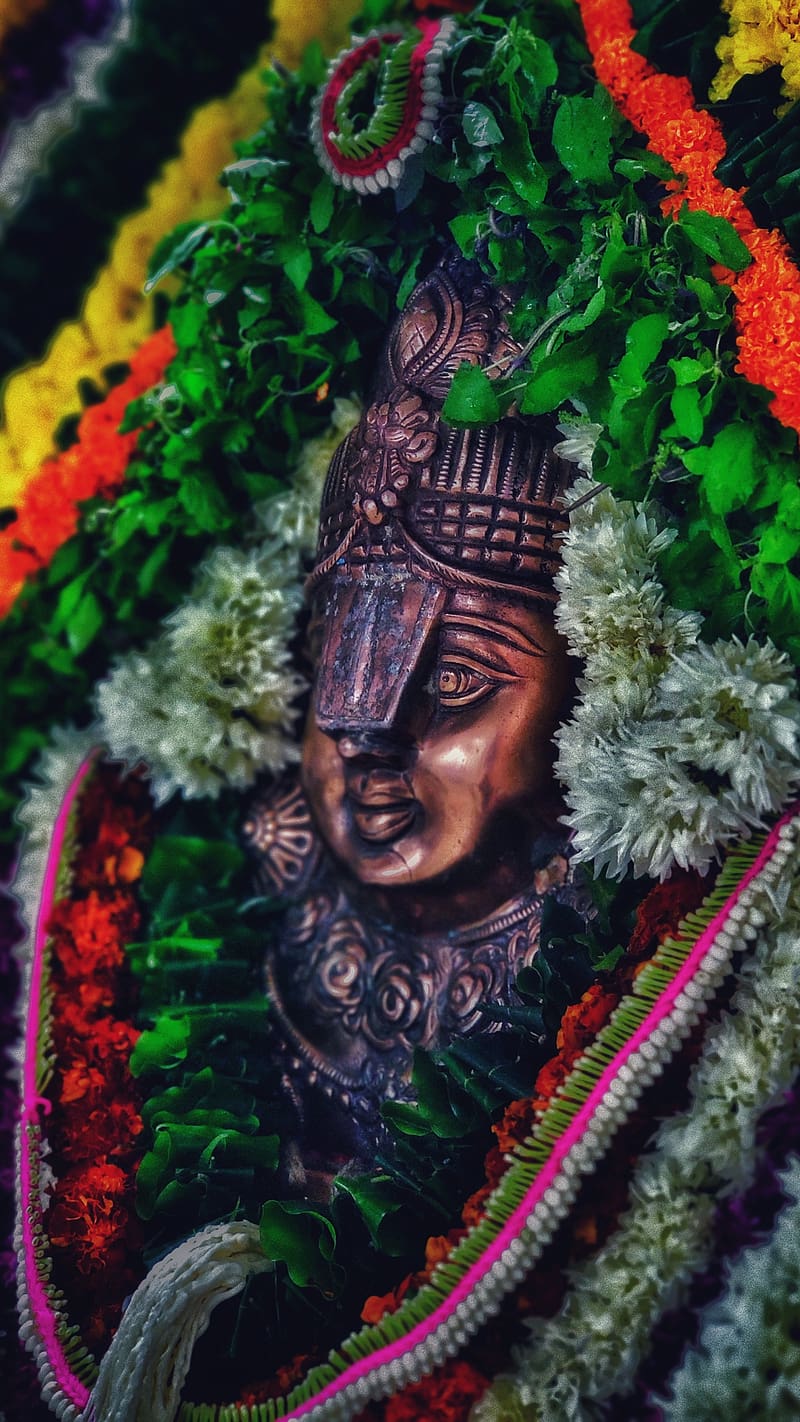 Lord Vishnu Bronze Statue, lord vishnu, bronze statue, lord narayana, god, preserver, HD phone wallpaper
