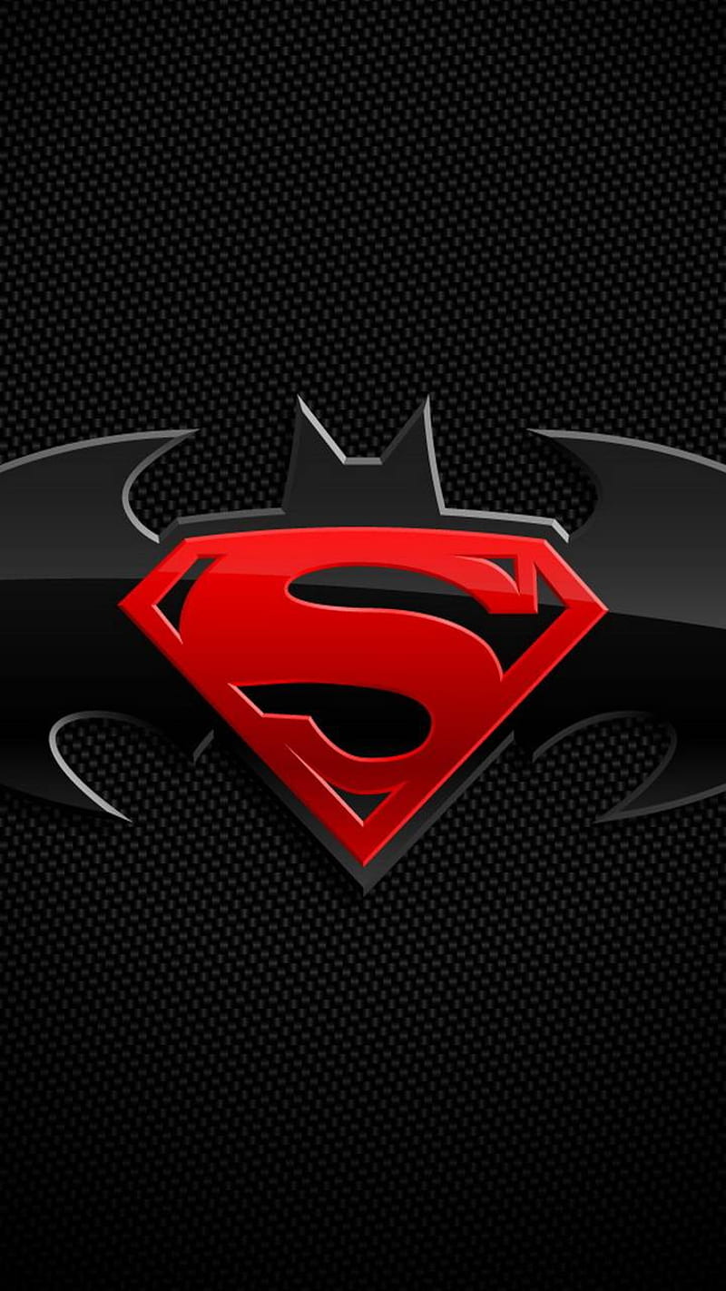 Batman Vs Superman, logo, carbon, black, HD phone wallpaper | Peakpx