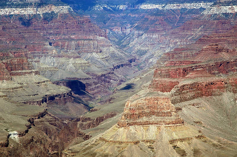 Grand Canyon, rocks, layers, canyon, deep, HD wallpaper