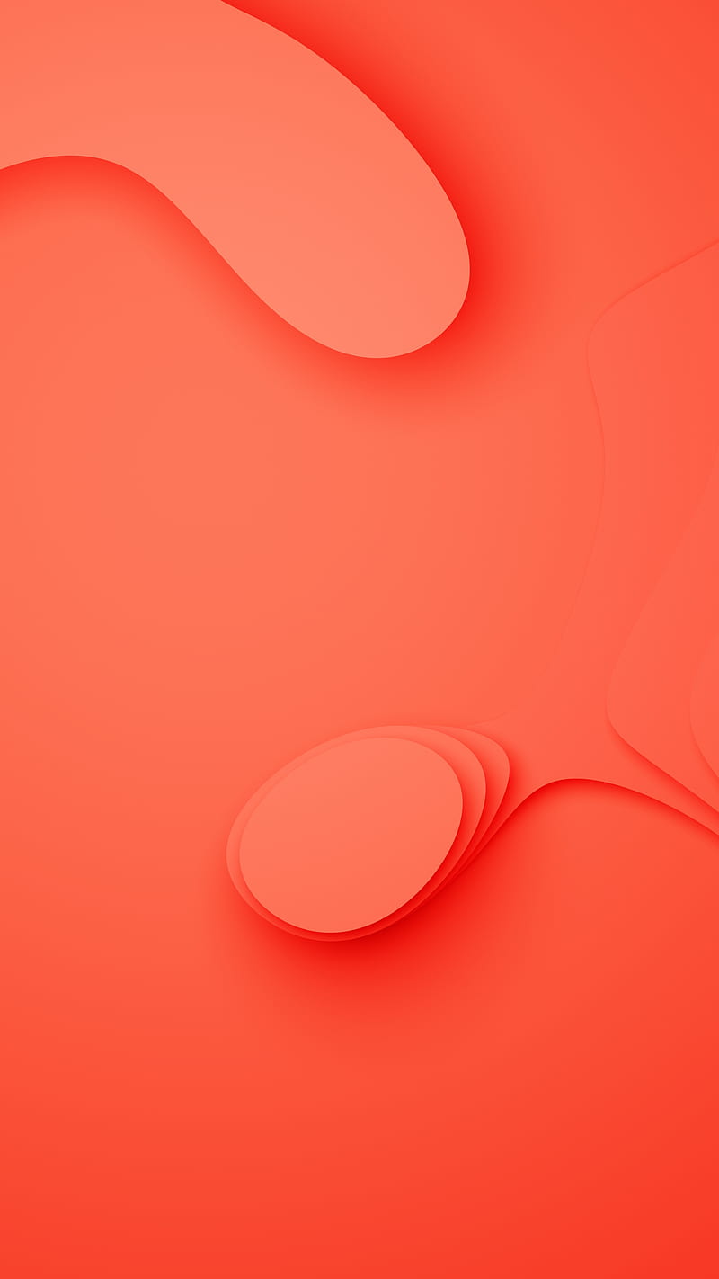 Red Cut 3, Bertil, abstract, lines, map, paper, patterns, simple, stylized, topology, HD phone wallpaper