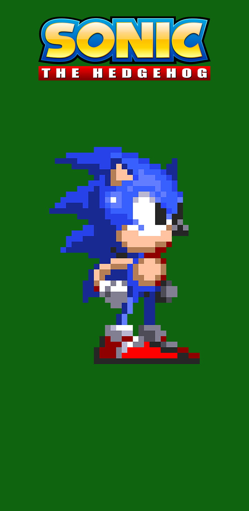 Sonic the Hedgehog, 2021, games, green hill, pixel, sega, sega games, sonic team, HD phone wallpaper