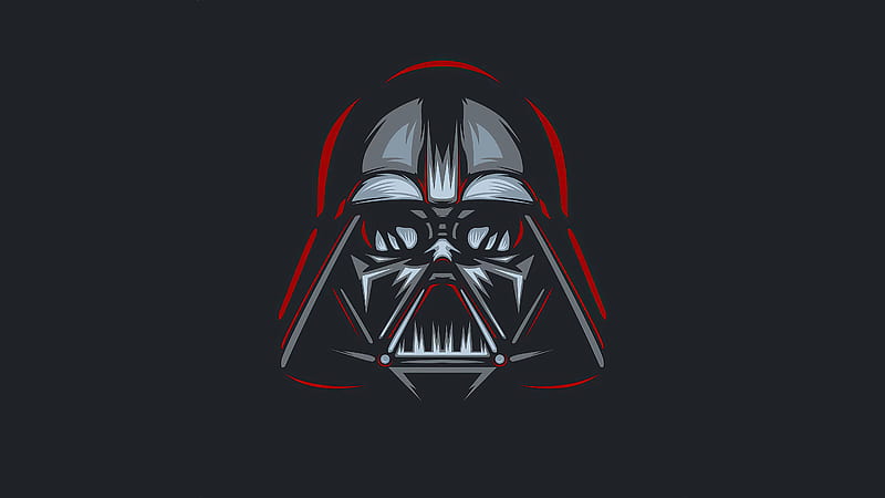 Darth Vader Minimalism, darth-vader, artist, movies, artwork, HD wallpaper