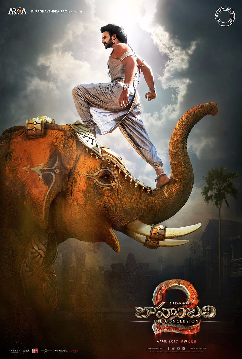 Baahubali 2, art, cry, elephant, elephants, primal, HD phone wallpaper