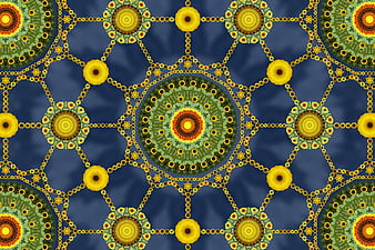 web array bunga matahari, pola, bunga matahari, array, abstrak, wallpaper HD