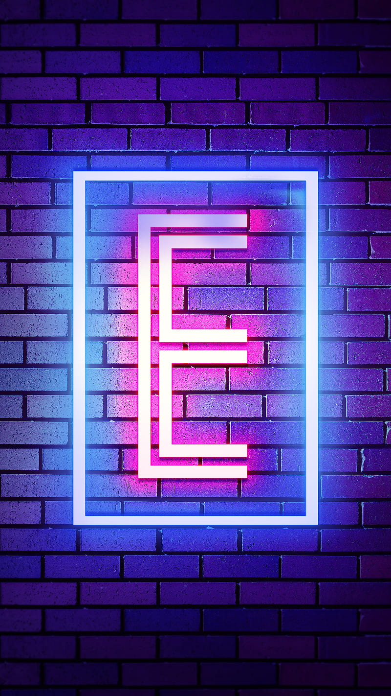 E Neon, E Alphabet, Neon Alphabet, Neon E, HD phone wallpaper