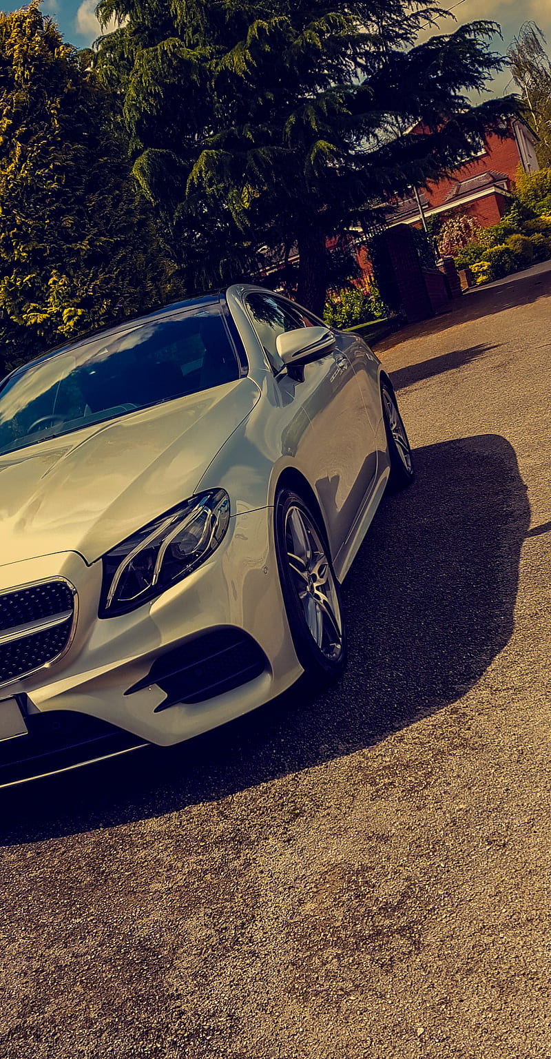 Mercedes, class, luxury, perfect, big house, lifestyle, culture, money, nice, sunny, HD phone wallpaper