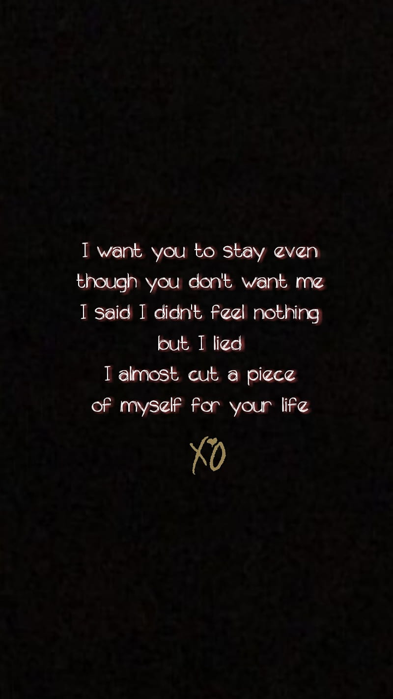 The Weeknd, lyrics, HD phone wallpaper