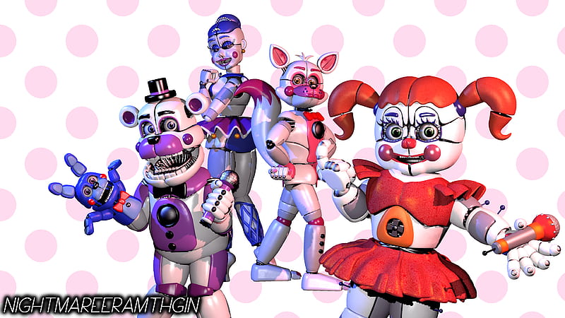 Foxy Freddy Ballora Circus Baby Five Nights At Freddy S Sister Location Fnaf Hd Wallpaper Peakpx