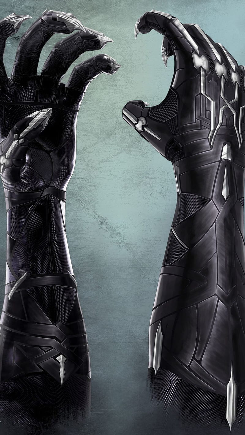 Black panther, hands, hero, marvel, t challa, HD phone wallpaper
