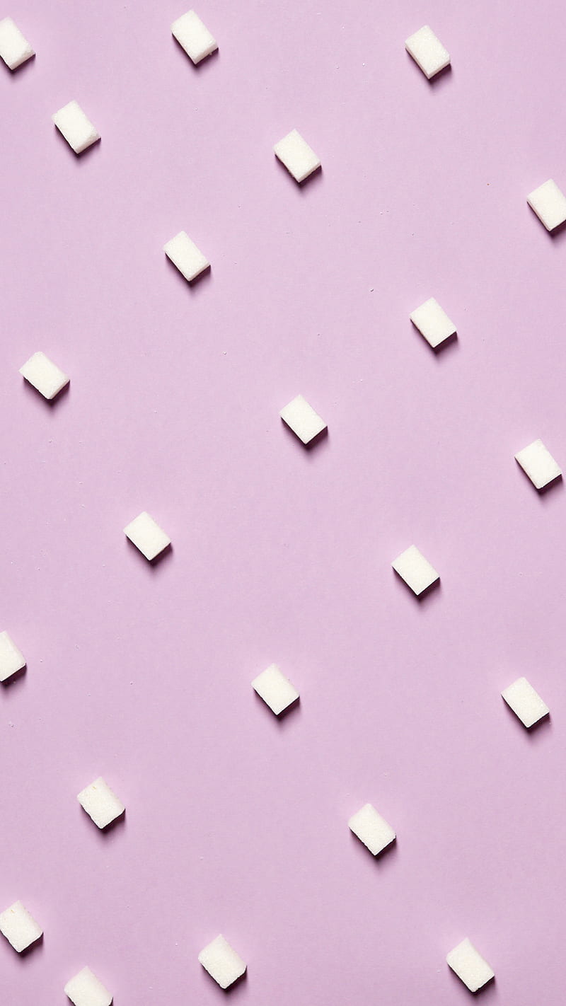 White Square Blocks on Pink Surface, HD phone wallpaper