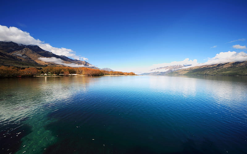Beautiful lake landscape-beautiful scenery, HD wallpaper