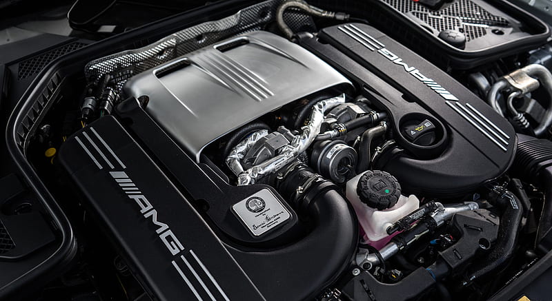 2016 Mercedes-AMG C63 S Estate (UK-Spec) - Engine , car, HD wallpaper