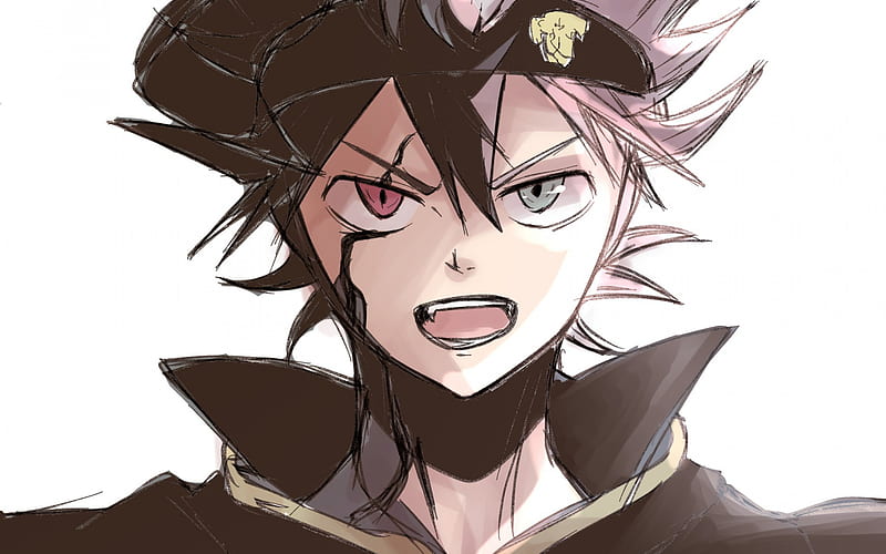 Yuno, Black Clover, Asta, portrait, japanese manga, anime