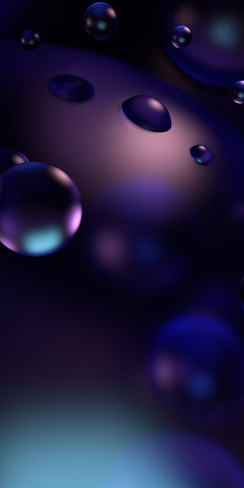 Bubbles, colorful, dark, desenho, lighting, spheres, HD phone wallpaper