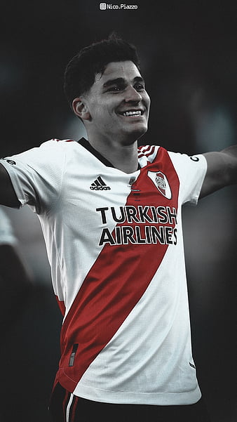 Argentina Superliga  2021/22 River Plate Home Jersey 9 Julian Alvarez