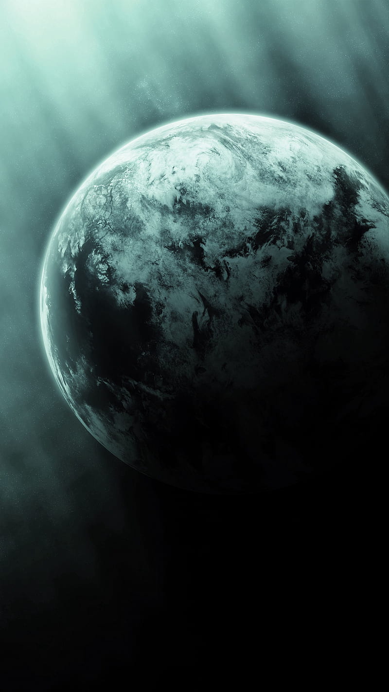 planet, surface, light, shadow, space, HD phone wallpaper