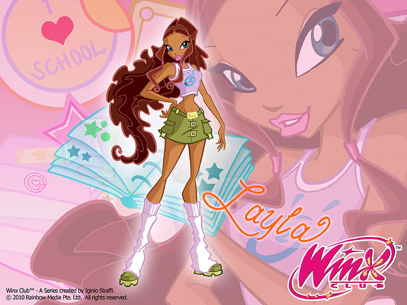 Aisha(Layla) of winx club, season 2, school, aisha, layla, HD wallpaper