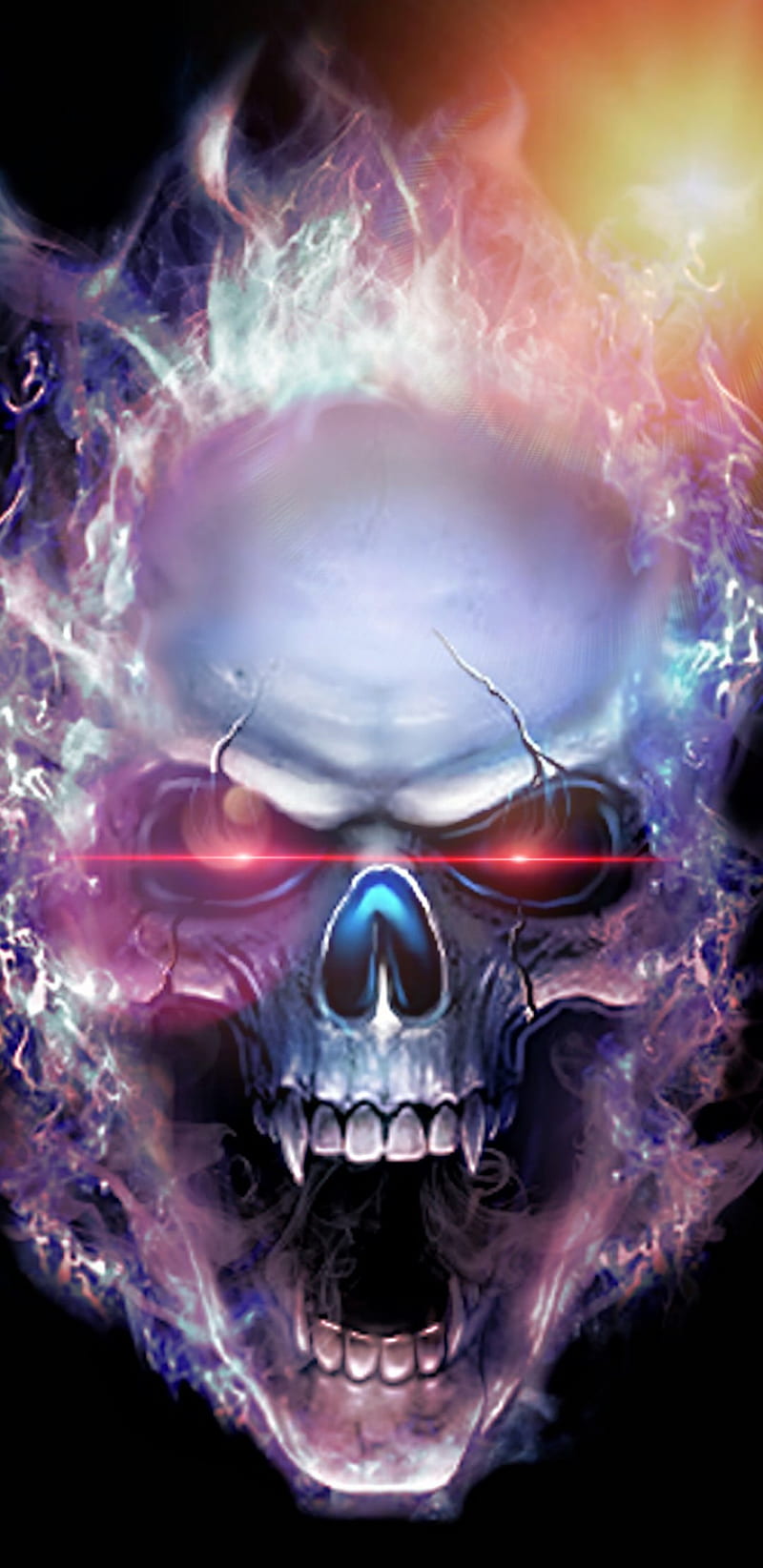 Ghost rider, fire, skull, HD phone wallpaper | Peakpx