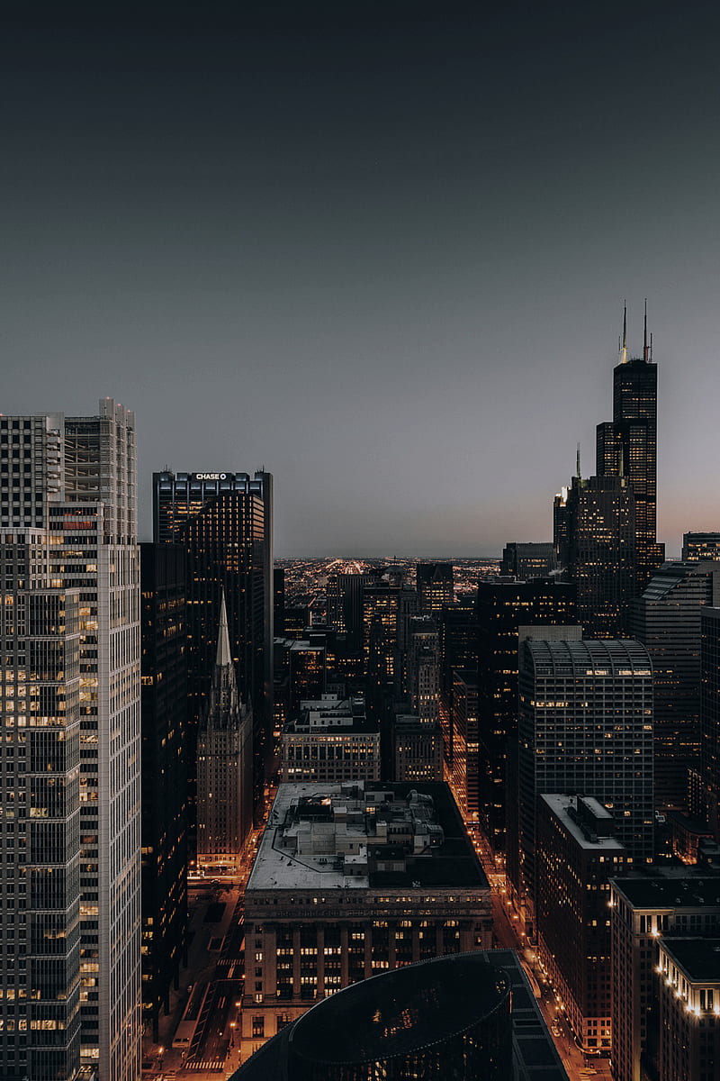 Chicago, ciudad nueva, noche, pueblo, sur, Fondo de pantalla de teléfono HD  | Peakpx