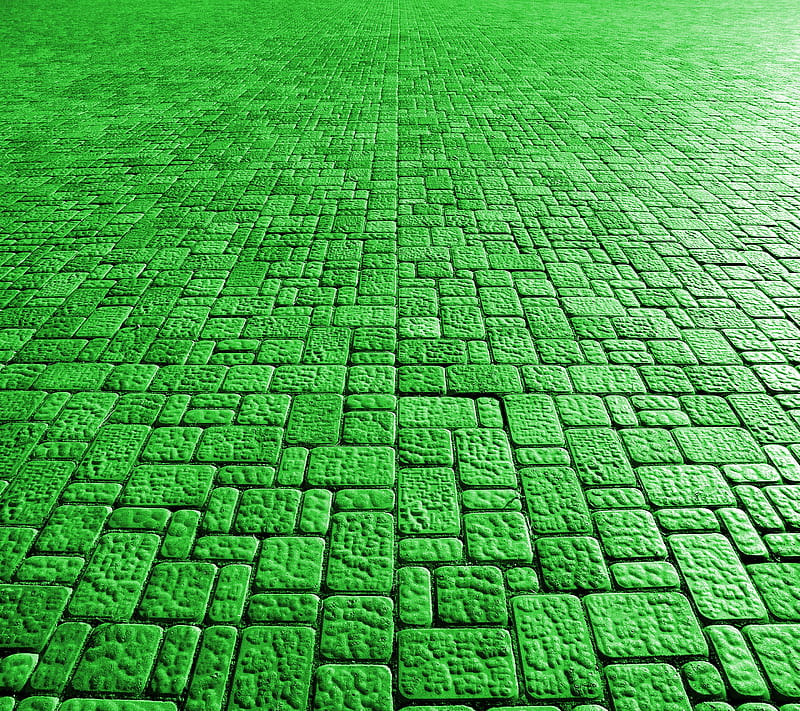 Cobble, green, path, stone, texture, HD wallpaper