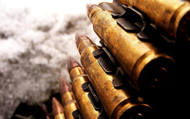 50 Cal, brass, ammunition, bullets, abstract, HD wallpaper