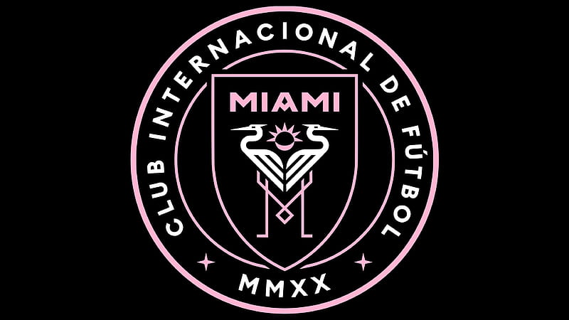 Emblem Logo Soccer Inter Miami CF, HD wallpaper