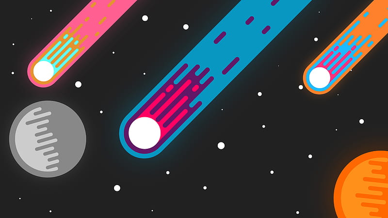 Artistic, Space, Comet, Minimalist, HD wallpaper