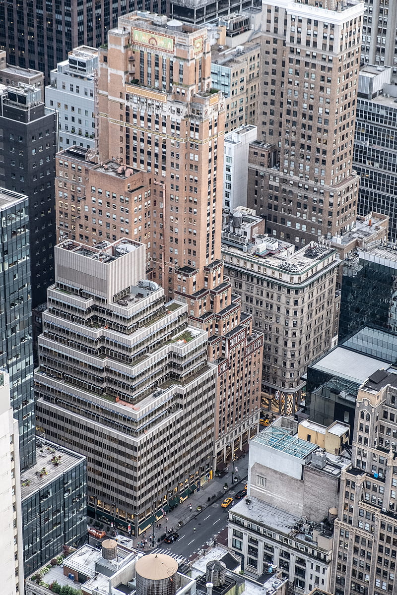 aerial graphy of tall buildings at daytime, HD phone wallpaper
